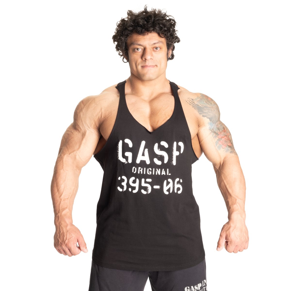 GASP Original Stringer - Black/White - Urban Gym Wear