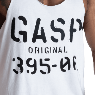 GASP Original Stringer - White - Urban Gym Wear