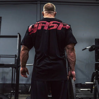 GASP Original Tee - Black/Red - Urban Gym Wear