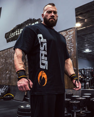 GASP Original Tee - Black/White - Urban Gym Wear