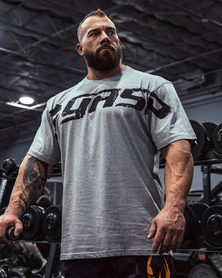 GASP Original Tee - Greymelange - Urban Gym Wear