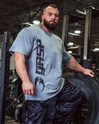 GASP Original Tee - Light Grey - Urban Gym Wear