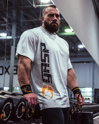 GASP Original Tee - White/Black - Urban Gym Wear