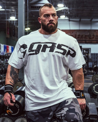 GASP Original Tee - White - Urban Gym Wear
