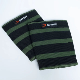 GASP Power Elbow Sleeves - Black/Green - Urban Gym Wear