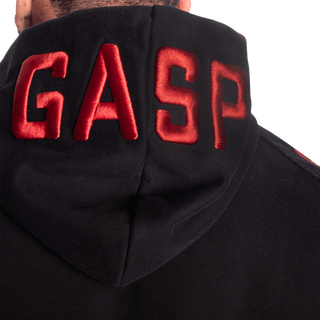 GASP Pro GASP Hood - Black/Red - Urban Gym Wear