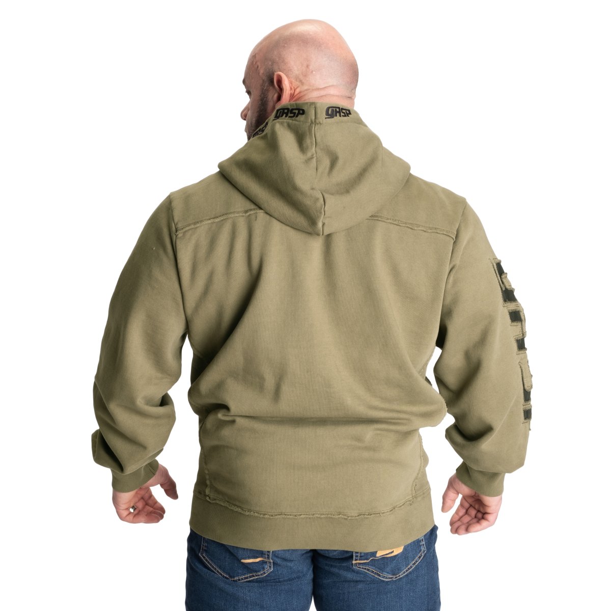 GASP Pro Gym Hood - Acid Washed Green - Urban Gym Wear