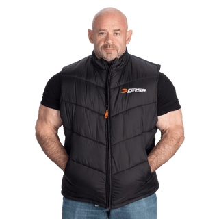 GASP Puffer Vest - Black - Urban Gym Wear