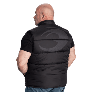 GASP Puffer Vest - Black - Urban Gym Wear