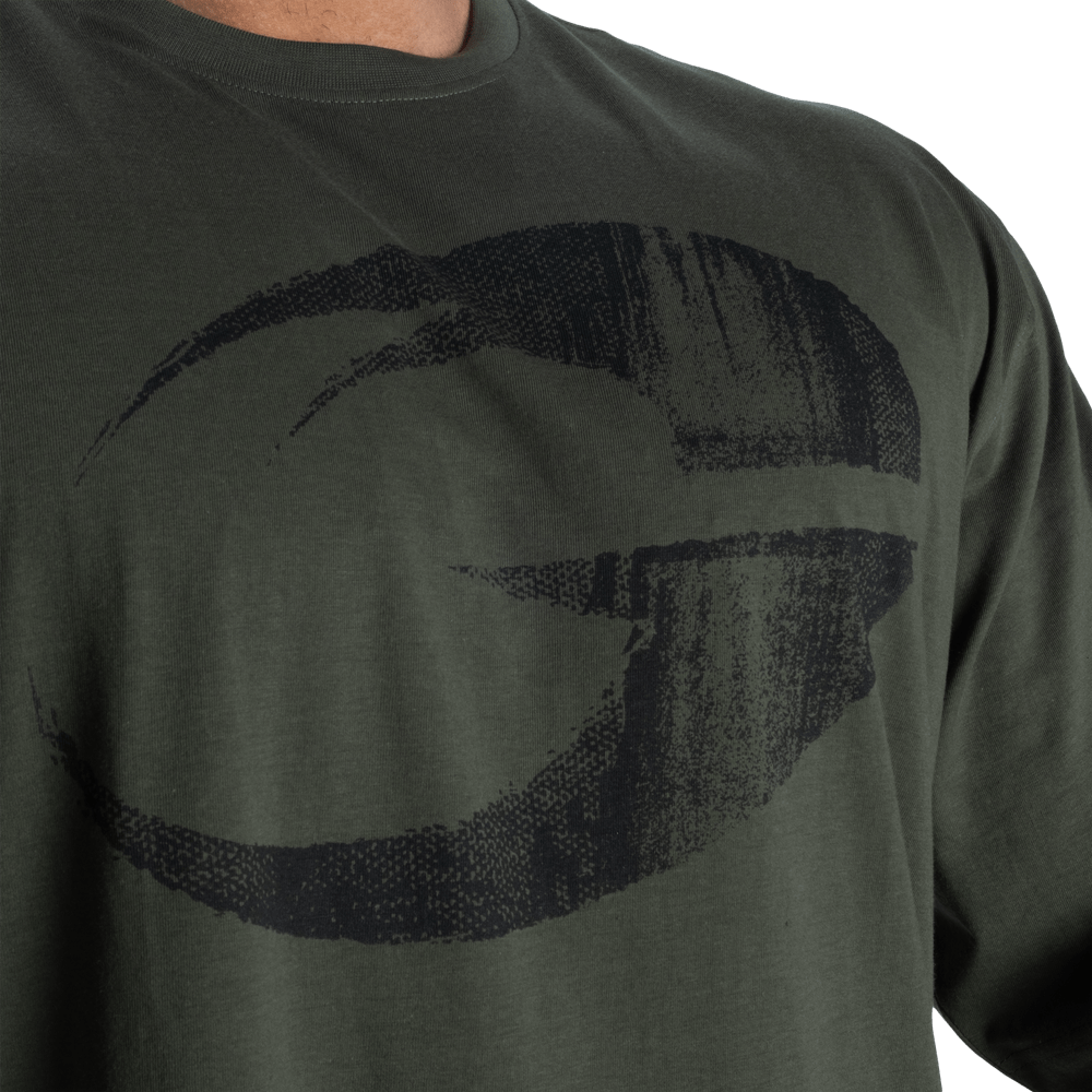 GASP Pump Cover Iron Tee - Deep Forest - Urban Gym Wear