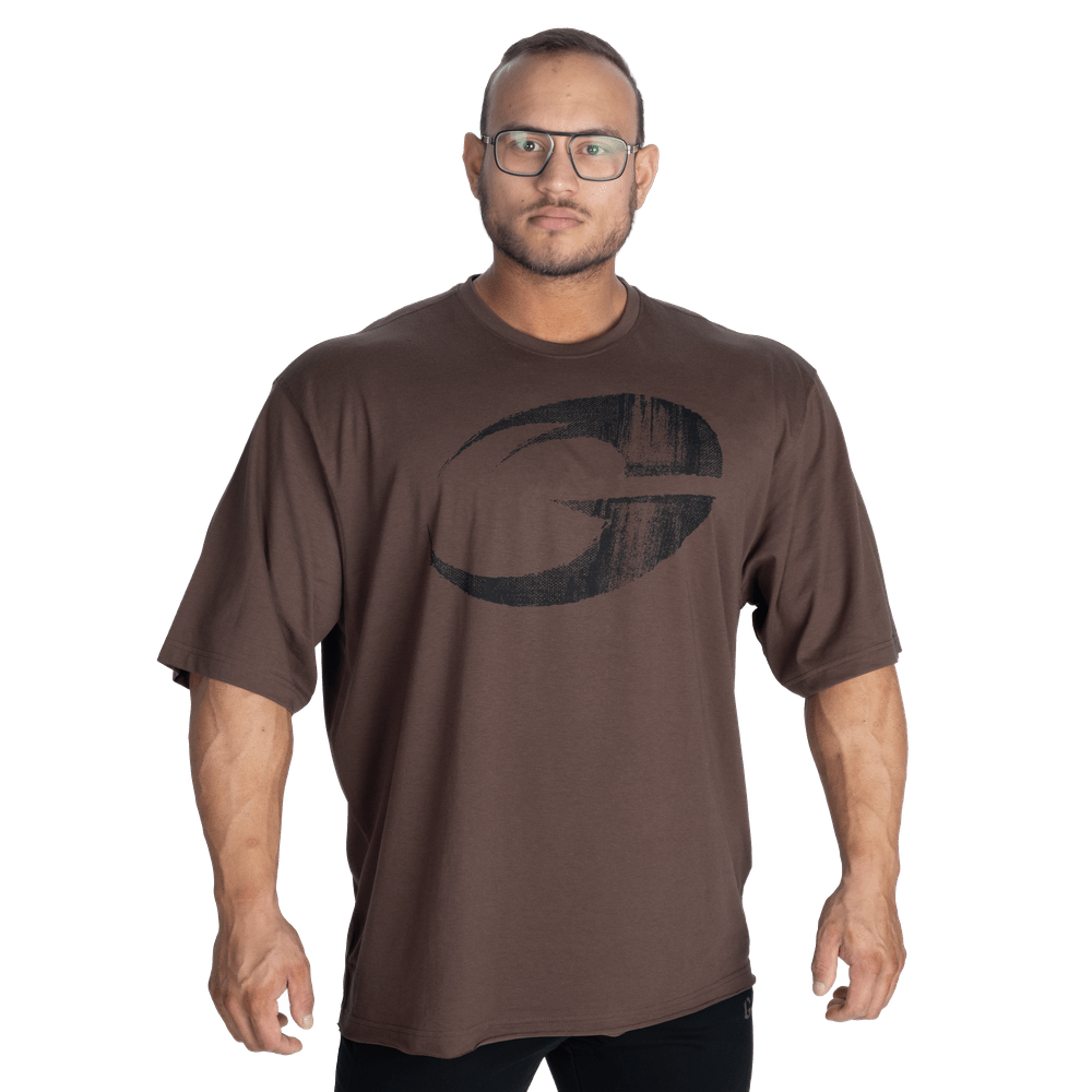GASP Pump Cover Iron Tee - Timber - Urban Gym Wear