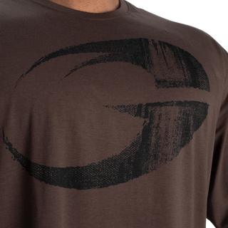 GASP Pump Cover Iron Tee - Timber - Urban Gym Wear