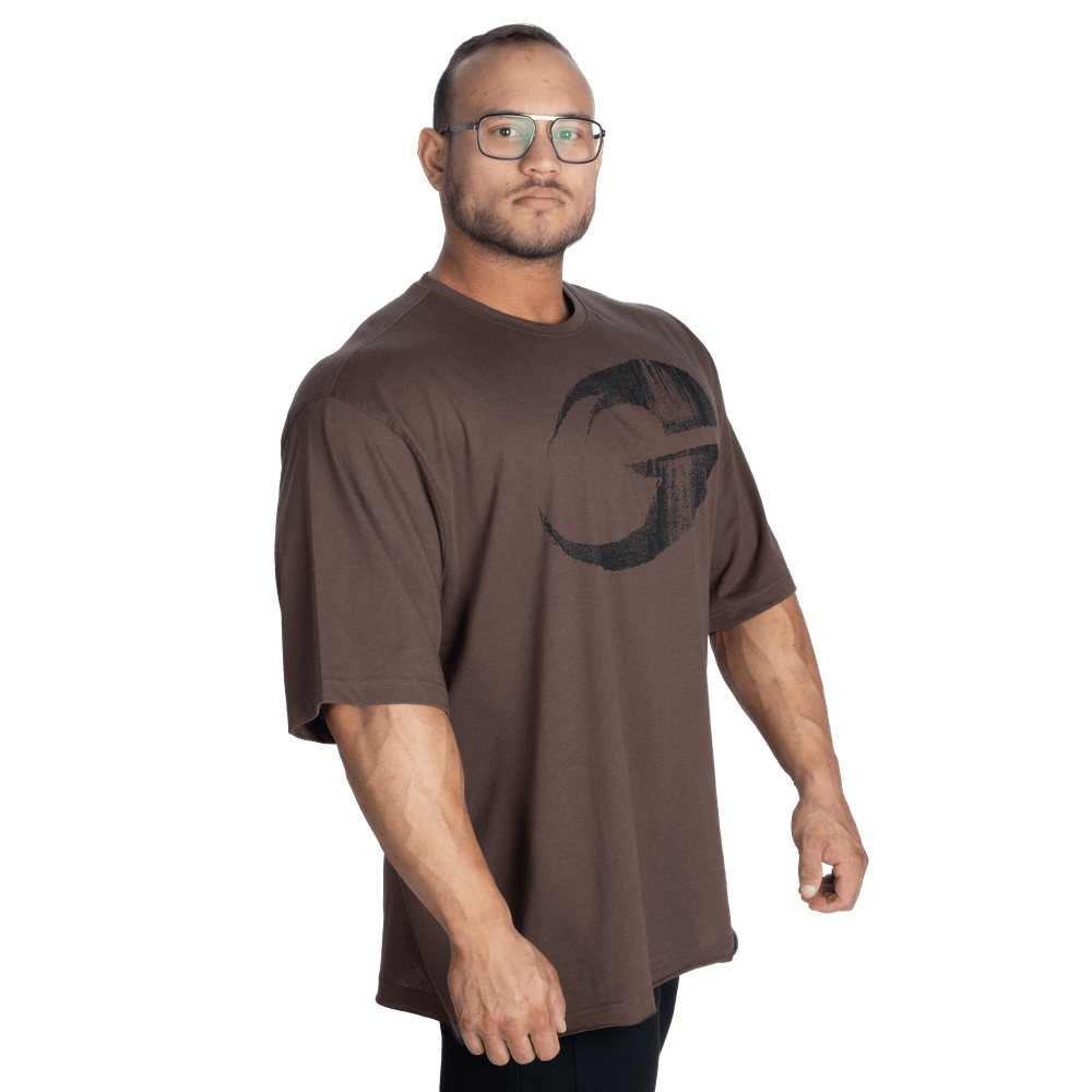 GASP Pump Cover Iron Tee - Timber - Urban Gym Wear