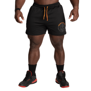 GASP R1 Mesh Shorts - Black/Orange - Urban Gym Wear