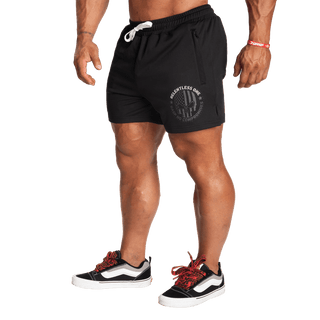 GASP R1 Mesh Shorts - Black/White - Urban Gym Wear