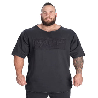 GASP Raw Iron Tee - Washed Black - Urban Gym Wear