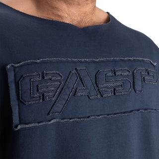 GASP Raw Iron Tee - Washed Blue - Urban Gym Wear