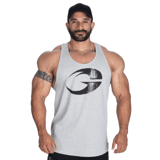 GASP Rib Essential T - Back - Grey Melange - Urban Gym Wear