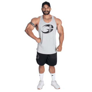 GASP Rib Essential T - Back - Grey Melange - Urban Gym Wear