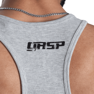 GASP Rib Essential T - Back - Grey Melange - Urban Gym Wear