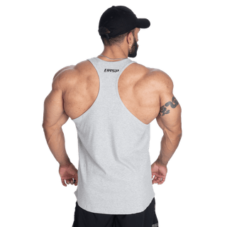 GASP Rib Essential T - Back - Grey Melange - Urban Gym Wear