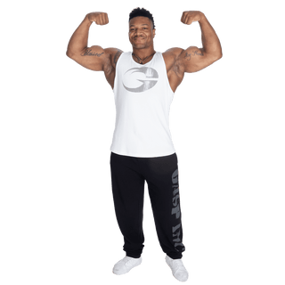 GASP Rib Essential T - Back - White/Grey - Urban Gym Wear
