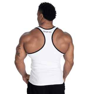 GASP Ribbed T - Back - White - Urban Gym Wear