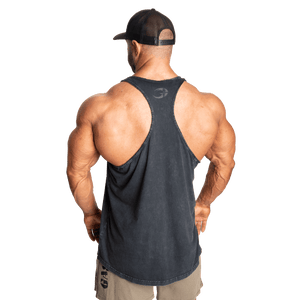 GASP Skull T - Back - Washed Black - Urban Gym Wear