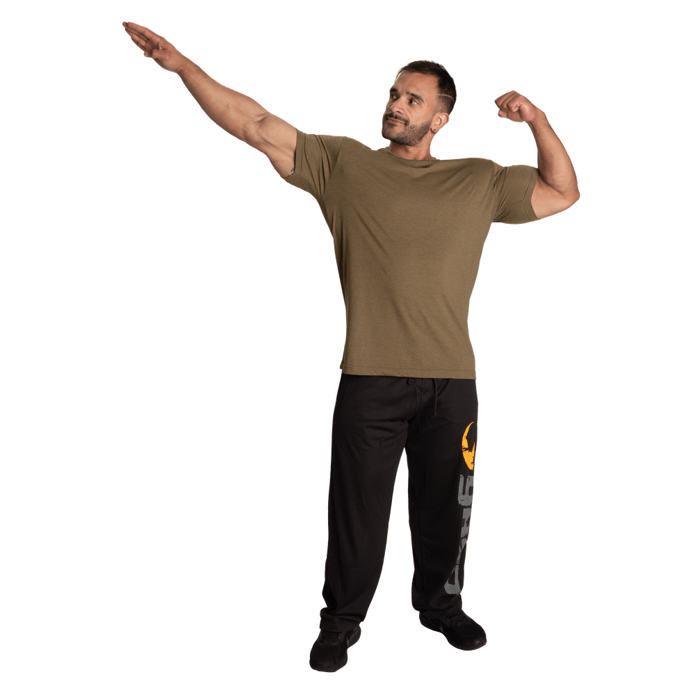GASP Standard Tee - Army Green Melange - Urban Gym Wear