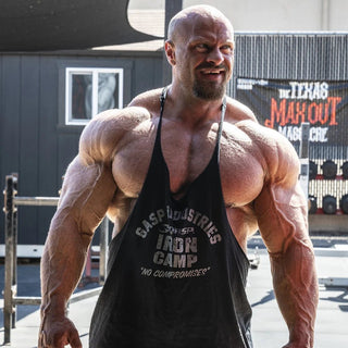 GASP Stringer - Black - Grey - Urban Gym Wear