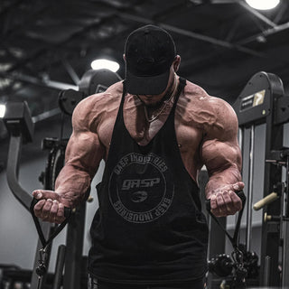 GASP Stringer - Black - Urban Gym Wear