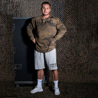 GASP Thermal Gym Sweater - Green Camo - Urban Gym Wear