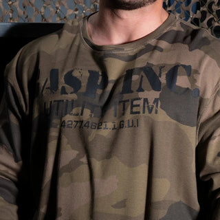 GASP Thermal Gym Sweater - Green Camo - Urban Gym Wear