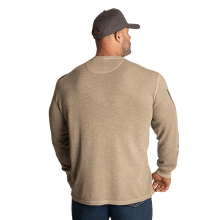 GASP Thermal Henley - Washed Desert - Urban Gym Wear