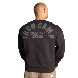 GASP Throwback Sweater - Black - Urban Gym Wear