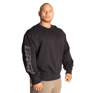 GASP Throwback Sweater - Black - Urban Gym Wear