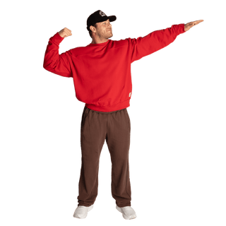 GASP Throwback Sweater - Chili Red - Urban Gym Wear