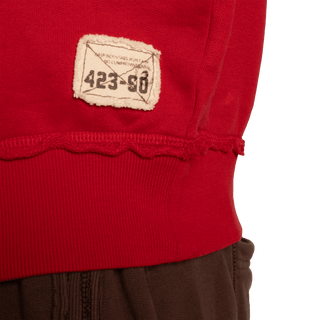 GASP Throwback Sweater - Chili Red - Urban Gym Wear