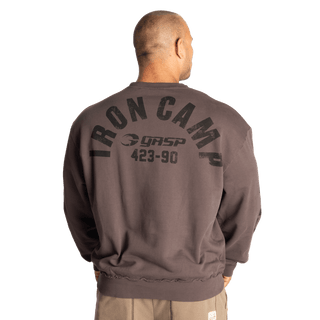 GASP Throwback Sweater - Iron - Urban Gym Wear