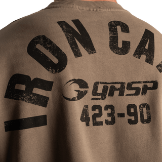 GASP Throwback Sweater - Washed Green - Urban Gym Wear
