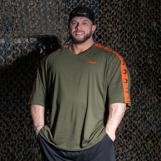 GASP Track Iron Tee - Rifle Green - Urban Gym Wear