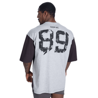 GASP Two Colour Iron Tee - Black/Grey - Urban Gym Wear