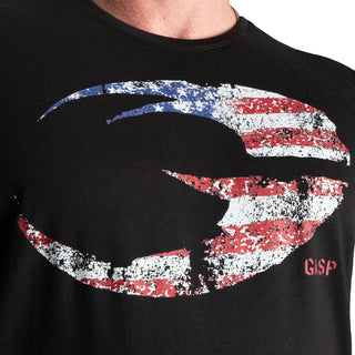 GASP USA Standard Tee - Black - Urban Gym Wear