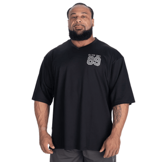 GASP V - Neck Mesh Iron Tee - Black - Urban Gym Wear