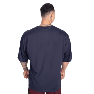 GASP V - Neck Mesh Iron Tee - Dark Navy - Urban Gym Wear