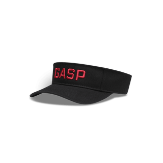 GASP Visor Cap - Black/Red - Urban Gym Wear