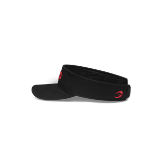 GASP Visor Cap - Black/Red - Urban Gym Wear