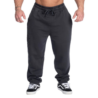 GASP Washed Baggy Pants - Washed Black - Urban Gym Wear