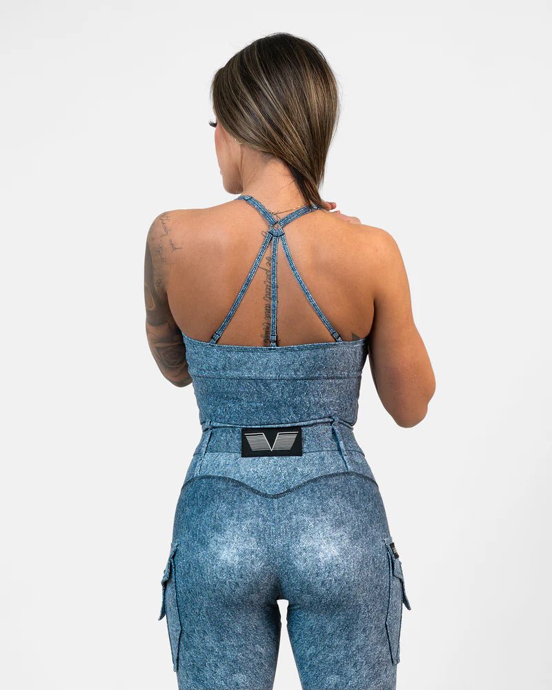 Gavelo Cargo Top - Denim - Urban Gym Wear