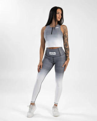 Gavelo GLNCHCK 5 Compression Leggings - White - Urban Gym Wear